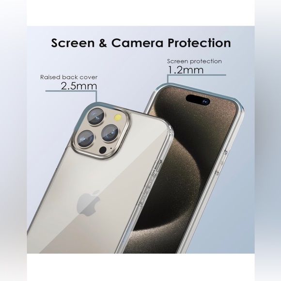 NEW iPhone 15 Pro Case Clear, anti-yellowing cover case 6.1 inch - Picture 10 of 10